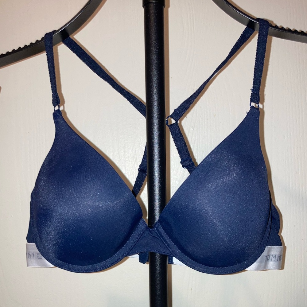 Tommy Hilfiger Navy Push-Up Bra